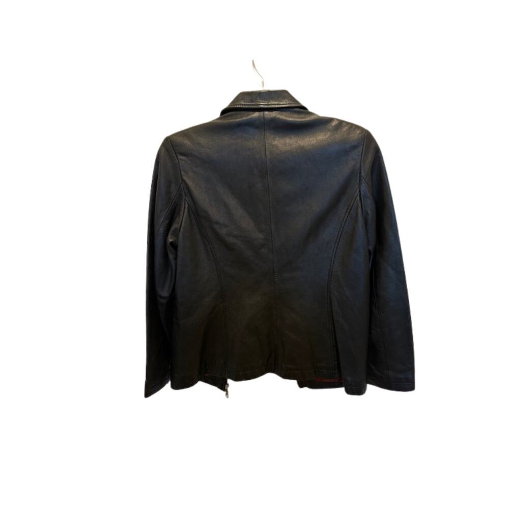 Whet Blu Black Leather Jacket Women’s Medium | Classic Stylish Outerwear - Picture 5 of 13